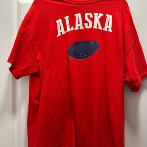 Alsska Red Mens tee shirt Xl. Geat condition
